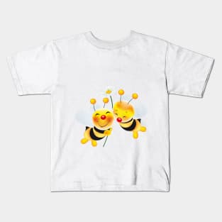 bees in love Kids T-Shirt